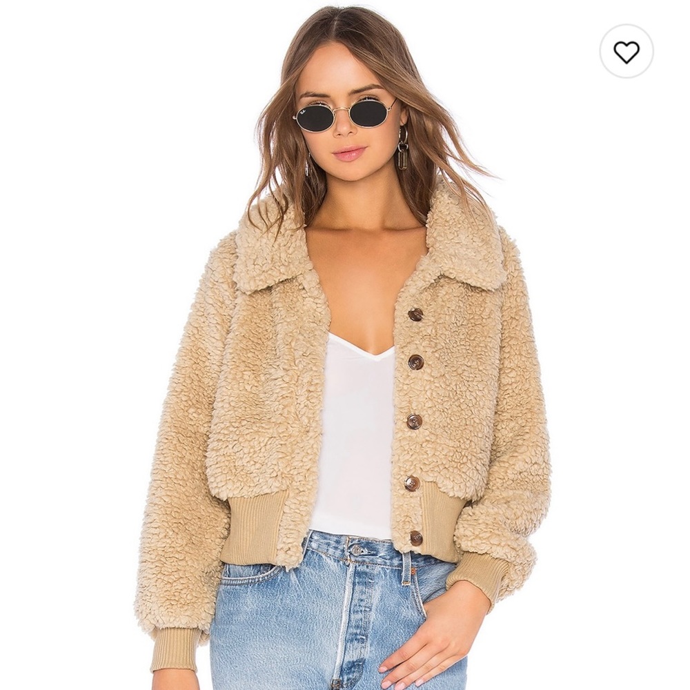 Revolve teddy jacket - worn twice!